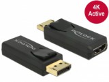 Delock 65573 Adapter Displayport 1.2 apa  HDMI anya 4K Aktív fekete