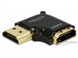 Delock 65660 adapter HDMI Ethernettel - HDMI-A anya-HDMI-A apa 4K, fekete