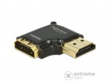 Delock 65661 adapter HDMI Ethernettel - HDMI-A anya-HDMI-A apa 4K, fekete