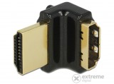Delock 65663 adapter HDMI Ethernettel - HDMI-A anya-HDMI-A apa 4K, fekete