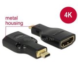 Delock 65664 High Speed HDMI Ethernettel micro-D apa > HDMI-A anya 4K adapter (DL65664)