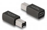 DeLOCK 65839 csatlakozó átalakító 1 x USB Type-C 1 x USB 2.0 Type-B Antracit
