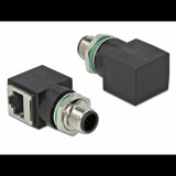 Delock 66315 Hálózati adapter M12 8 tűs dugó - RJ45 anya Átalakító (66315)