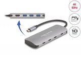 DeLock 7 Port USB 10 Gbps Hub and 4K HDMI output with USB Type-C connection and PD 3.0 90 Watt 64323
