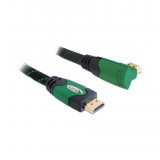 Delock 82953 HDMI kábel 3m - Fekete/Zöld (82953)