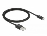 Delock 83002 USB - Lightning adat- és töltőkábel 1m fekete