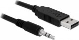 Delock 83115 USB 2.0 apa > soros-TTL 3,5mm sztereo jack konverter - 1,8m (5V) (Bontott)