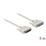 DeLOCK 83214 soros kábel Bézs 5 M D-Sub 25 Pin