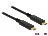 DeLOCK 83661 USB kábel 1 M USB 3.2 Gen 2 (3.1 Gen 2) USB C Fekete