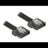 DeLock 83839 SATA Flexi kábel 20 cm fekete (83839) - SATA kábelek