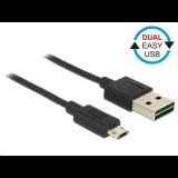 DeLock 83850 EASY USB 2.0 Type-A (male) - Micro Type-B (male) kábel 2m fekete (83850)