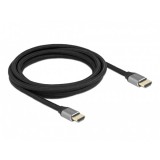 Delock 83997, 3m, Ultra nagy sebességű, 48Gbps, 8K, 60Hz, Szürke HDMI kábel
