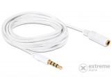 Delock 84483 audio sztereo Jack 3.5 mm apa-anya IPho 4 pin kábel, 3 m
