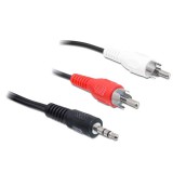 DeLOCK 84942 audio kábel 3 M 3.5mm 2 x RCA Fekete, Vörös, Fehér