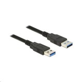 Delock 85064 USB 3.0 Type-A apa > USB 3.0 Type-A apa kábel, 5m, fekete (85064)