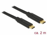 DeLOCK 85527 USB kábel 2 M USB 3.2 Gen 1 (3.1 Gen 1) USB C Fekete
