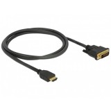 DeLOCK 85652 video átalakító kábel 1 M HDMI A-típus (Standard) DVI Fekete