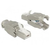 Delock 86427 STP szerszám nélkül szerelhető Cat.6A RJ45 dugó (DL86427)
