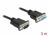 DeLOCK 86617 soros kábel Fekete 3 M RS-232