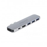 Delock 87753 MacBook Thunderbolt 3 Dual Port dokkoló szürke (87753)