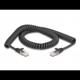 Delock 87993 UTP Cat5e RJ45 Patch kábel 2m - Fekete (87993)