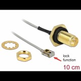 Delock 89926 RP-SMA Antenna kábel válaszfali csatlakozóval 0.1m (89926)