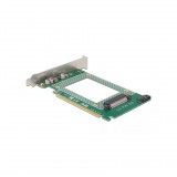 Delock 90051 1-port U.2 NVMe (SFF-8639) 2,5" PCIe x16 bővítőkártya szürke (90051)
