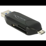 DeLock 91734 kártyaolvasó Micro USB OTG + USB 3.0 port (91734)