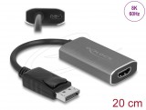 DeLock Active DisplayPort 1.4 to HDMI 8K adapter 0,2m Black 63118