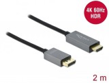 Delock Active DisplayPort 1.4 to HDMI Cable 4K 60 Hz (HDR) 2m (85929)