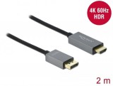 DeLock Active DisplayPort 1.4 to HDMI Cable 4K 60 Hz (HDR) 2m 85929