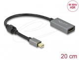DeLock Active mini DisplayPort 1.4 to HDMI Adapter 4K 60 Hz Black 66570