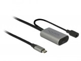 DeLock Active USB 3.1 Gen 1 extension cable USB Type-C 5m Black 85392