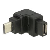 Delock adapter 90° USB 2.0 Micro-B (M) - Micro-B (F)