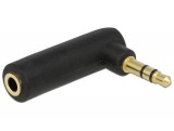 DeLock Adapter Audio Stereo Jack 3.5 mm 3 Pin male female angled 65364