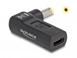 DeLock Adapter for Laptop Charging Cable USB Type-C female to HP 4.8 x 1.7 mm male 90° angled Black 60006