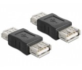 Delock Adapter Gender Changer USB-A f - USB-A f