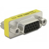 DeLOCK Adapter Gender Changer VGA female-female Sub-D 15 Sárga csatlakozó átalakító