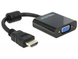 Delock adapter hdmi-a-dugós csatlakozó vga-csatlakozóhüvely fekete