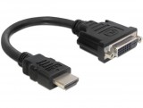 Delock Adapter HDMI apa - DVI 24+5 anya 20 cm