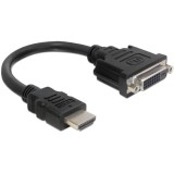 Delock Adapter HDMI apa - DVI 24+5 anya 20 cm