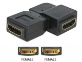 DeLock adapter HDMI famale to HDMI famale Black  65078