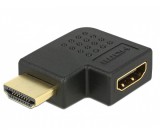 DELOCK Adapter HDMI male - HDMI female 90° left (65077)