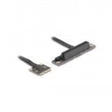 Delock adapter Mini PCIe apa PCIe 3.0 x8 slot 90 -os szögben, 20 cm-es kábellel (81295)