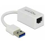 Delock Adapter SuperSpeed USB (USB 3.1 Gen 1) USB A-típusú csatlakozó > Gigabit LAN 10/100/1000 Mbps