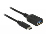 Delock Adapter SuperSpeed USB (USB 3.1, Gen 1) USB Type-C? male  USB Type A female 15 cm black 65634