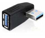 Delock Adapter USB 3.0 male-female angled 270° hor