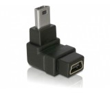 Delock Adapter USB-B mini 5pin male/female 90°angl