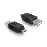 Delock adapter USB micro-B apa USB2.0 A apára