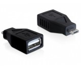 Delock Adapter USB micro-B male> USB 2.0-A female